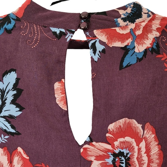 Charlotte Russe Lined Dress With Keyhole Neckline Mauve Size XS Knee Length - Picture 5 of 12